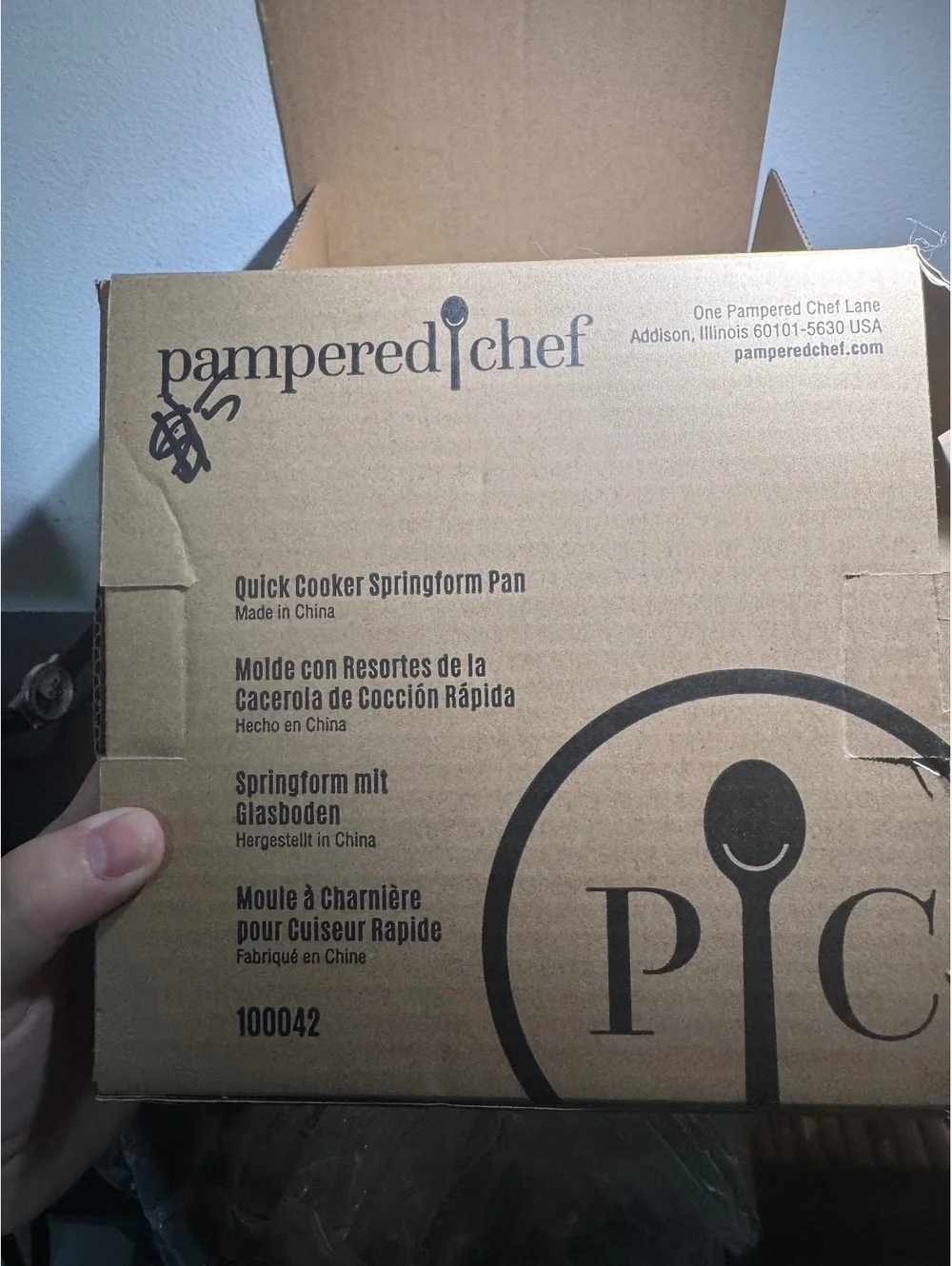 Pampered Chef Quick Cooker Springform Pan 100042 New Open Box Rack Instructions